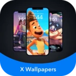 x wallpapers android application logo